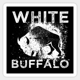 White Buffalo Grunge Magnet